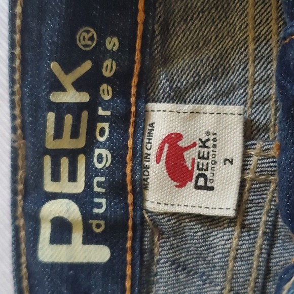 Peek Dungarees Denim Skinny Jeans Toddler Girl Size 2 - Picture 6 of 7